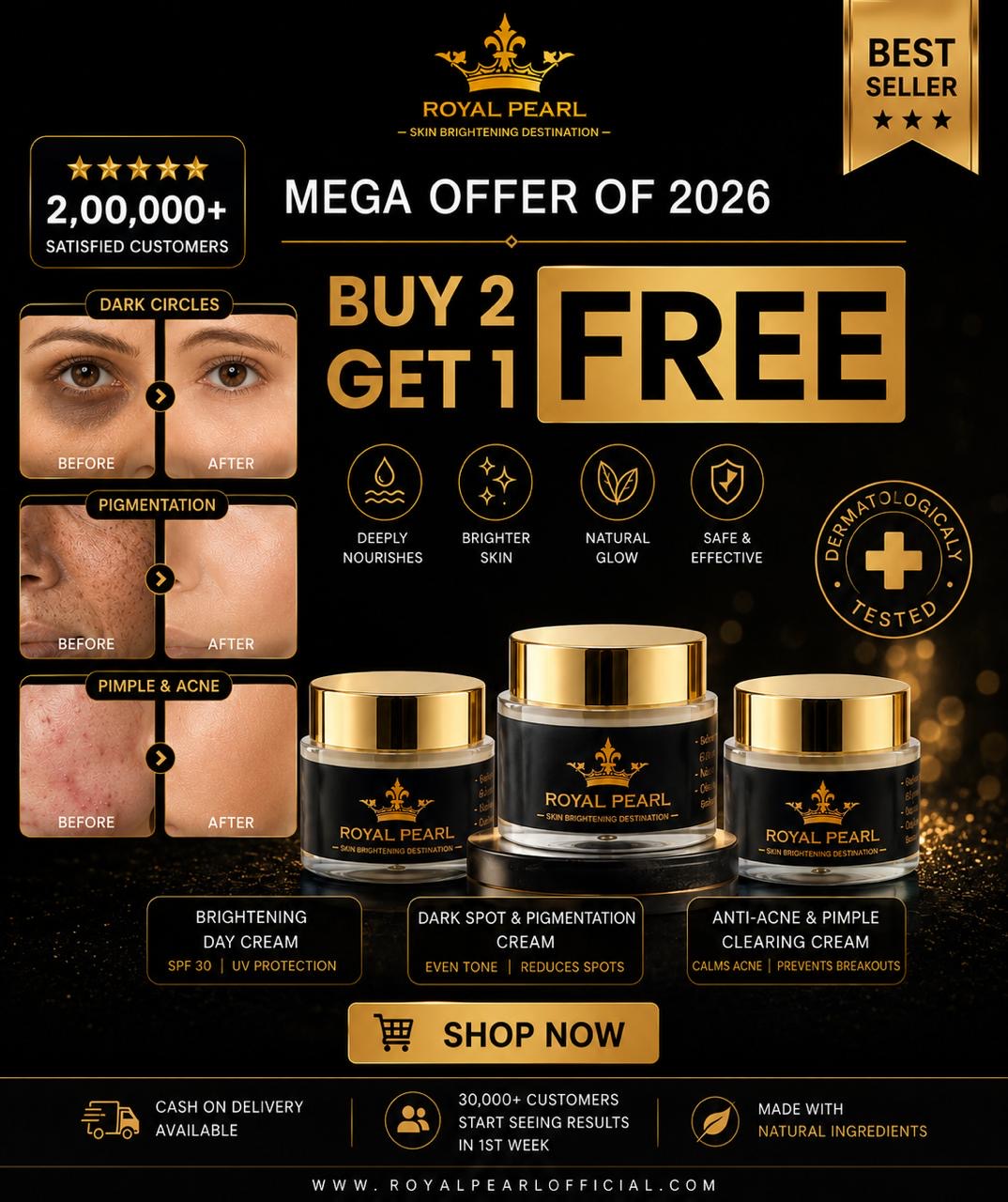 Buy 2 Get 1 Night Cream FREE