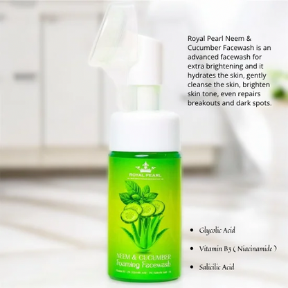 Royal Pearl Neem & Cucumber Facewash