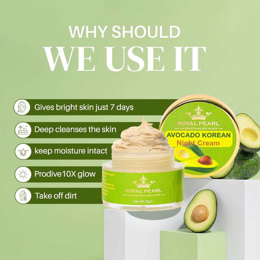 Avocado brightening night cream🥑